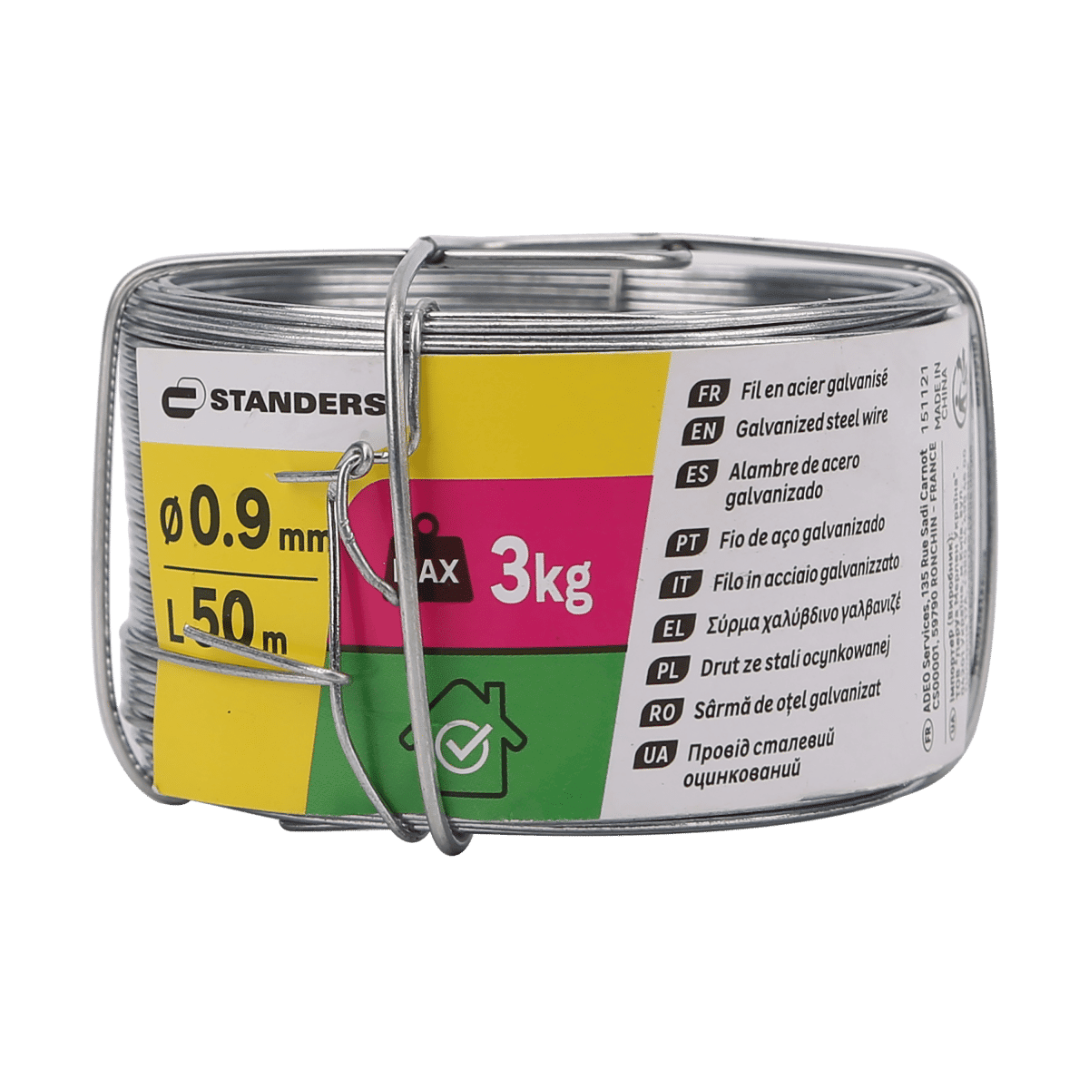 GALVANISED STEEL WIRE D0.9MM 50M