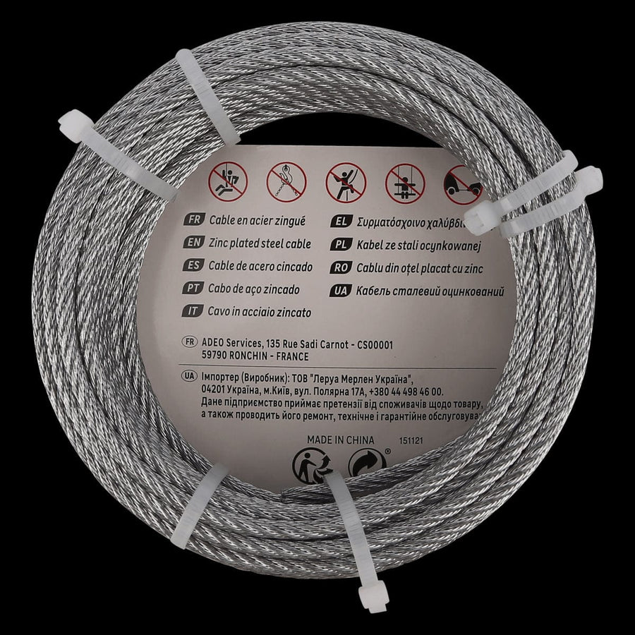 Bricocenter GALVANIZED STEEL CABLE D4MM 10M