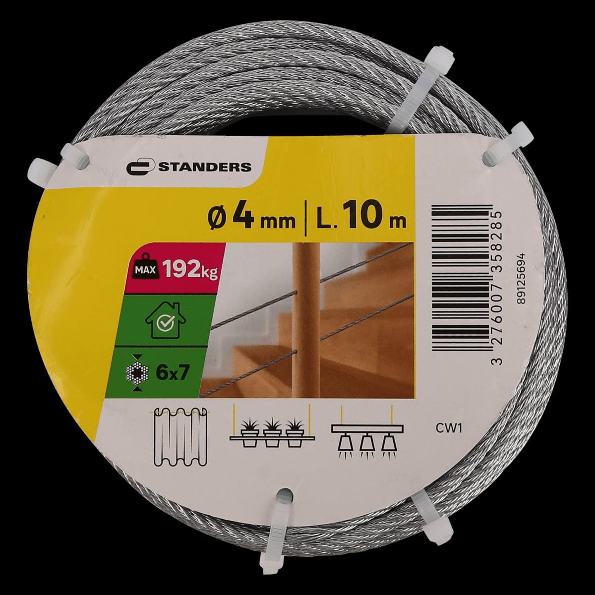 Bricocenter GALVANIZED STEEL CABLE D4MM 10M