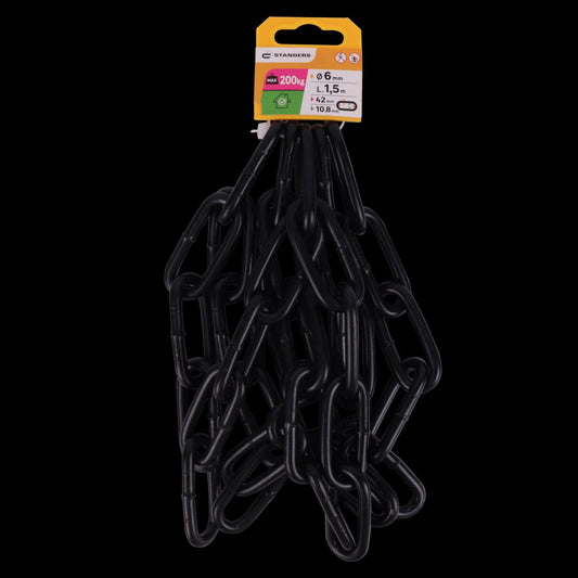 Bricocenter LONG LINK CHAIN ACC BLACK D6MM 1.5M