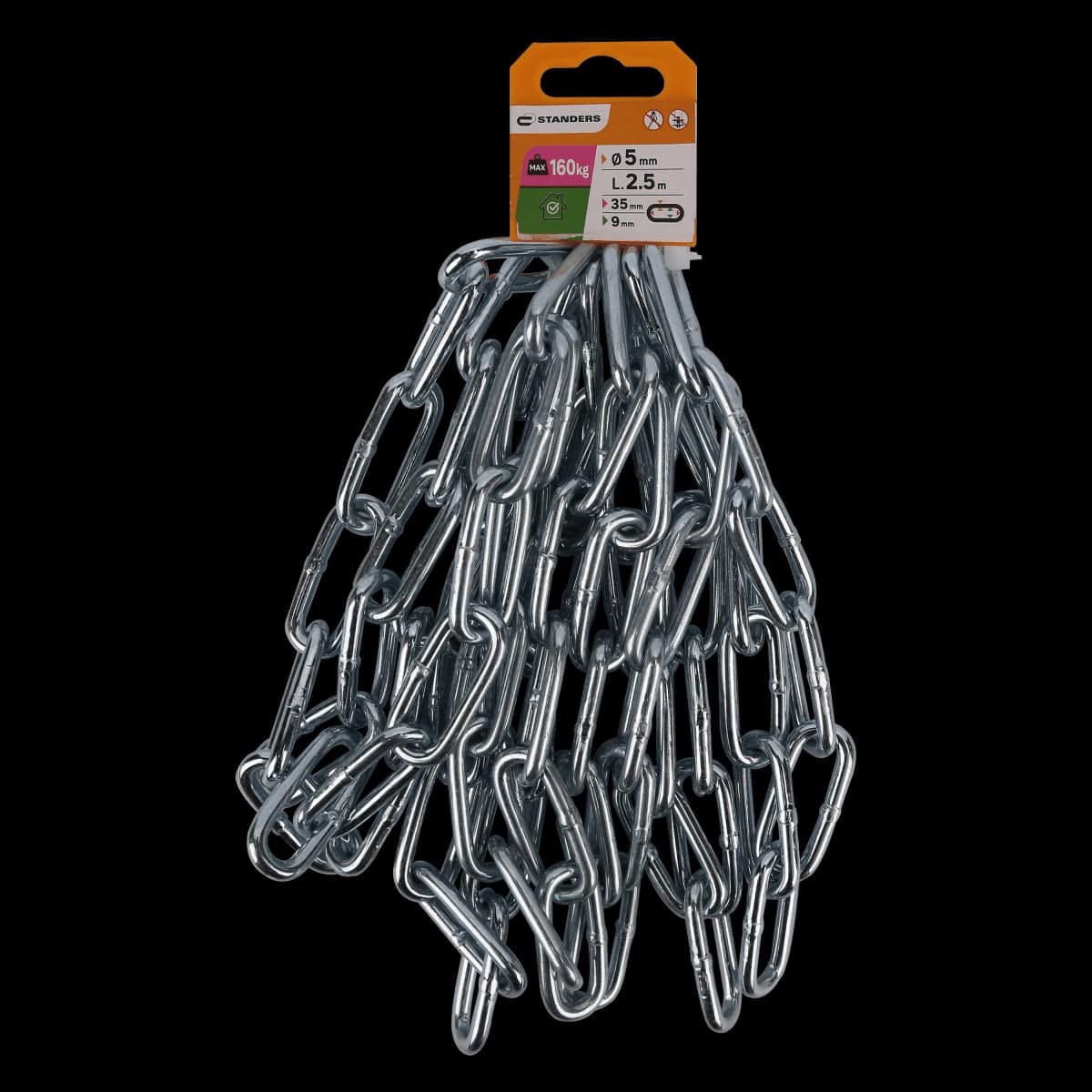 Bricocenter LONG GALVANISED STEEL CHAIN D5MM 2.5M