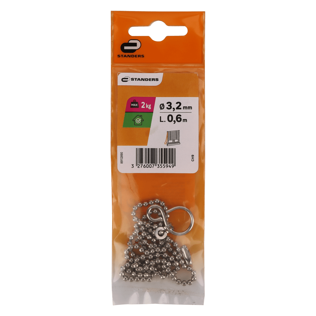 NON-SOLDERING NICKEL CHAIN D3.2MM 0.6M