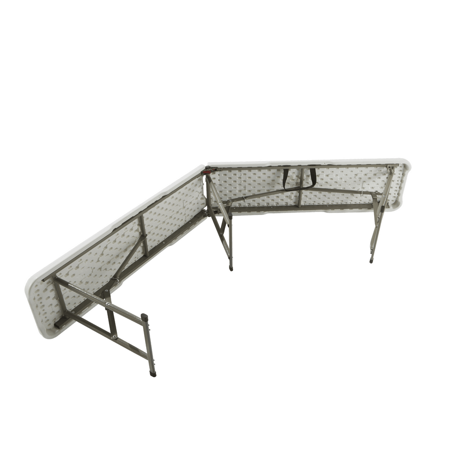Folo 183x28 beer garden bench in white resin