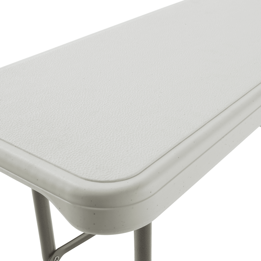 Folo 183x28 beer garden bench in white resin