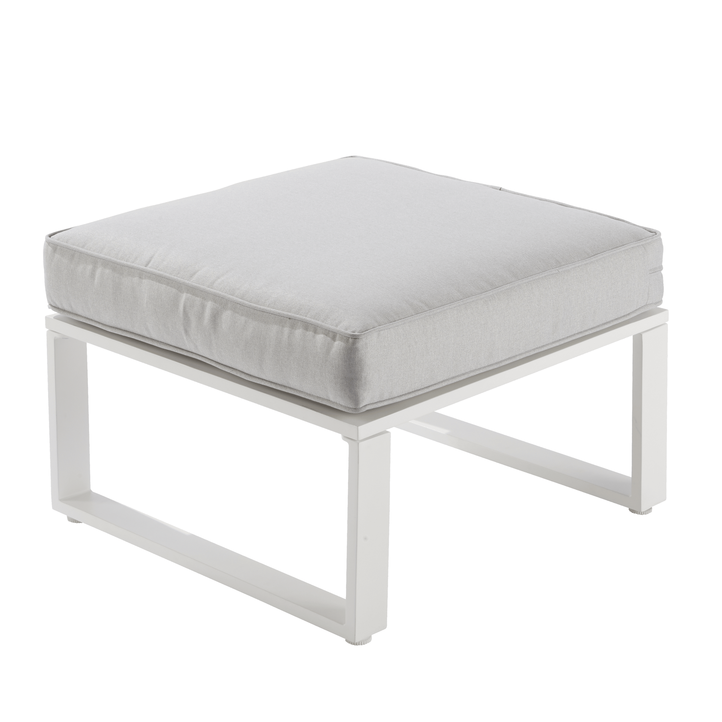 CORNER COFFEE SET NATERIAL ODYSSEA CORNER 2 STOOLS 1 TABLE ALU WHITE