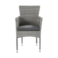 DAVOS NATERIAL ARMCHAIR wicker synthetic aluminum with cushion