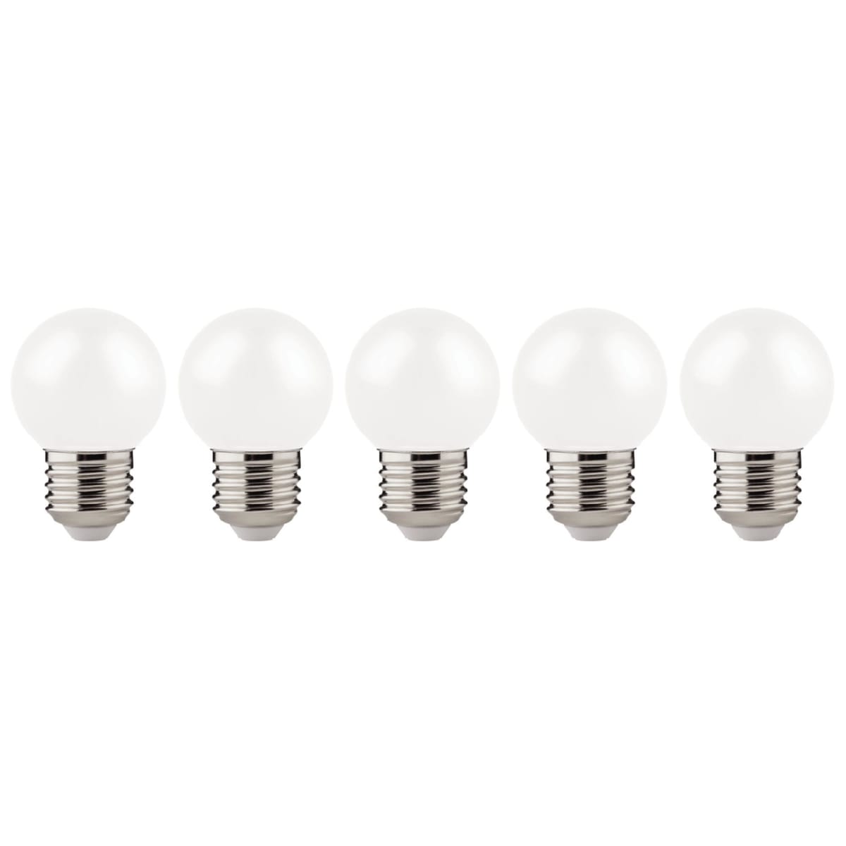 Bricocenter 5 LED BULBS FOR GARLAND E27=40W TRANSPARENT SPHERE IP44