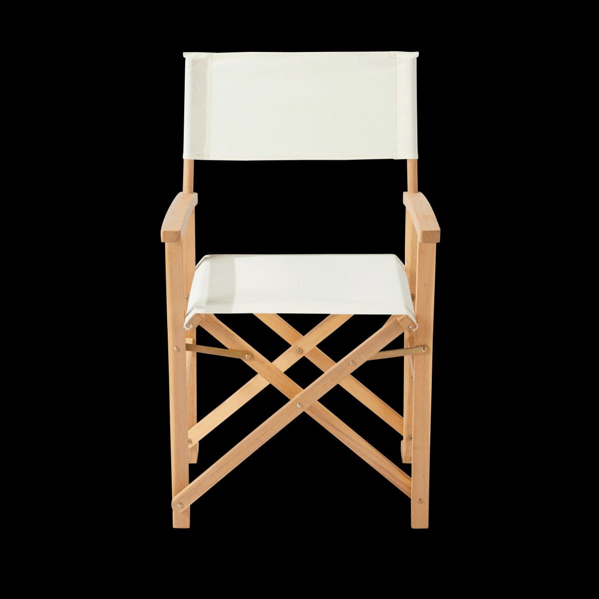 Bricocenter SOLIS NATERIAL - director chair, acacia FSC, 52.5x50.5x87cm, cream color