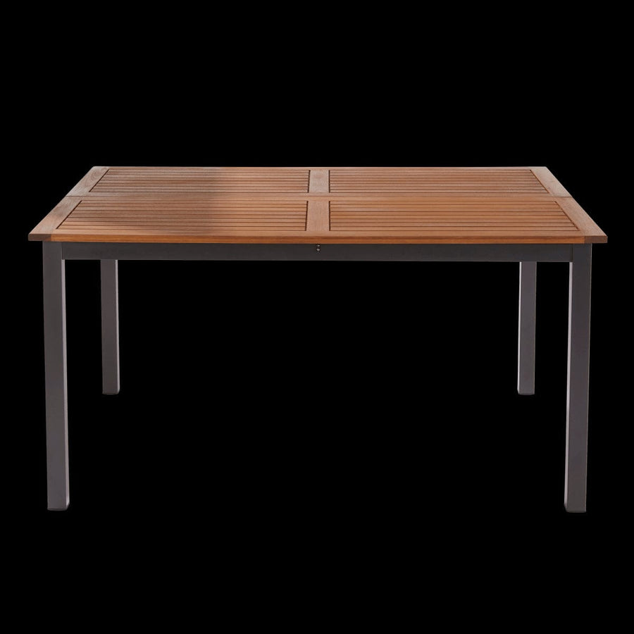 Bricocenter NATERIAL ORIS EXTENDABLE TABLE 102/147X147X75 ALUMINIUM EUCALYPTUS
