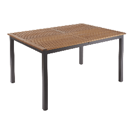 NATERIAL ORIS EXTENDABLE TABLE 102/147X147X75 ALUMINIUM EUCALYPTUS