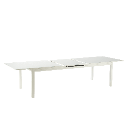 TABLE NATERIAL ODYSSEA II EASY ALUMINIUM GLASS 256/320X100 WHITE