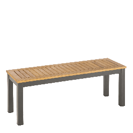 NATERIAL ORIS BALCONY BENCH 118x38XH43 ALUMINIUM EUCALYPTUS
