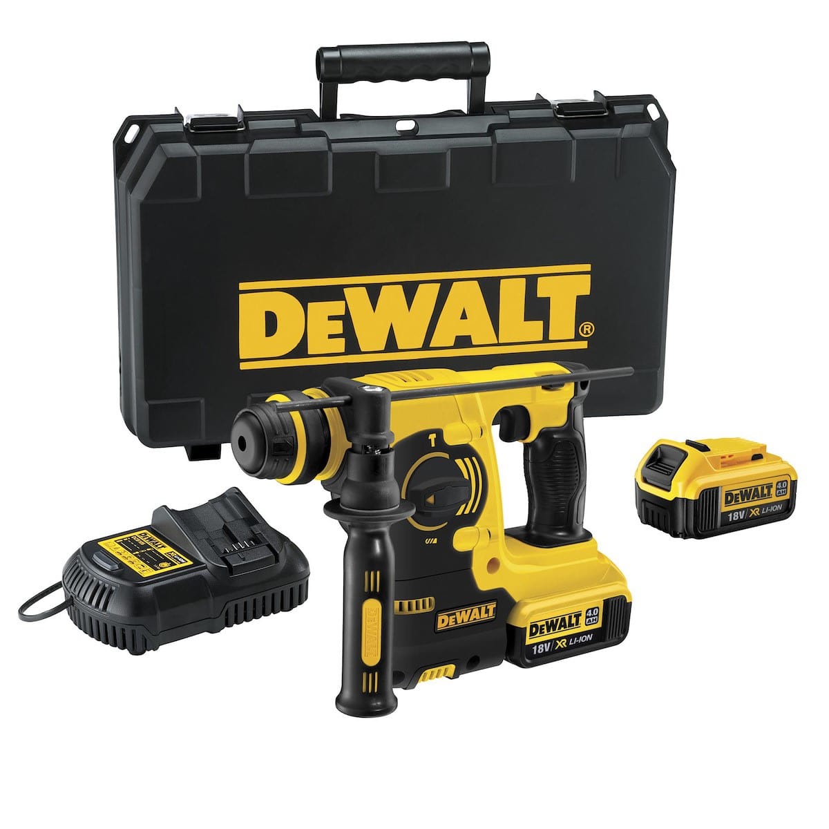 Bricocenter MARTELLO TASSELLATORE DEWALT 18V, 2 BATTERIA 4.0AH, 2.1J