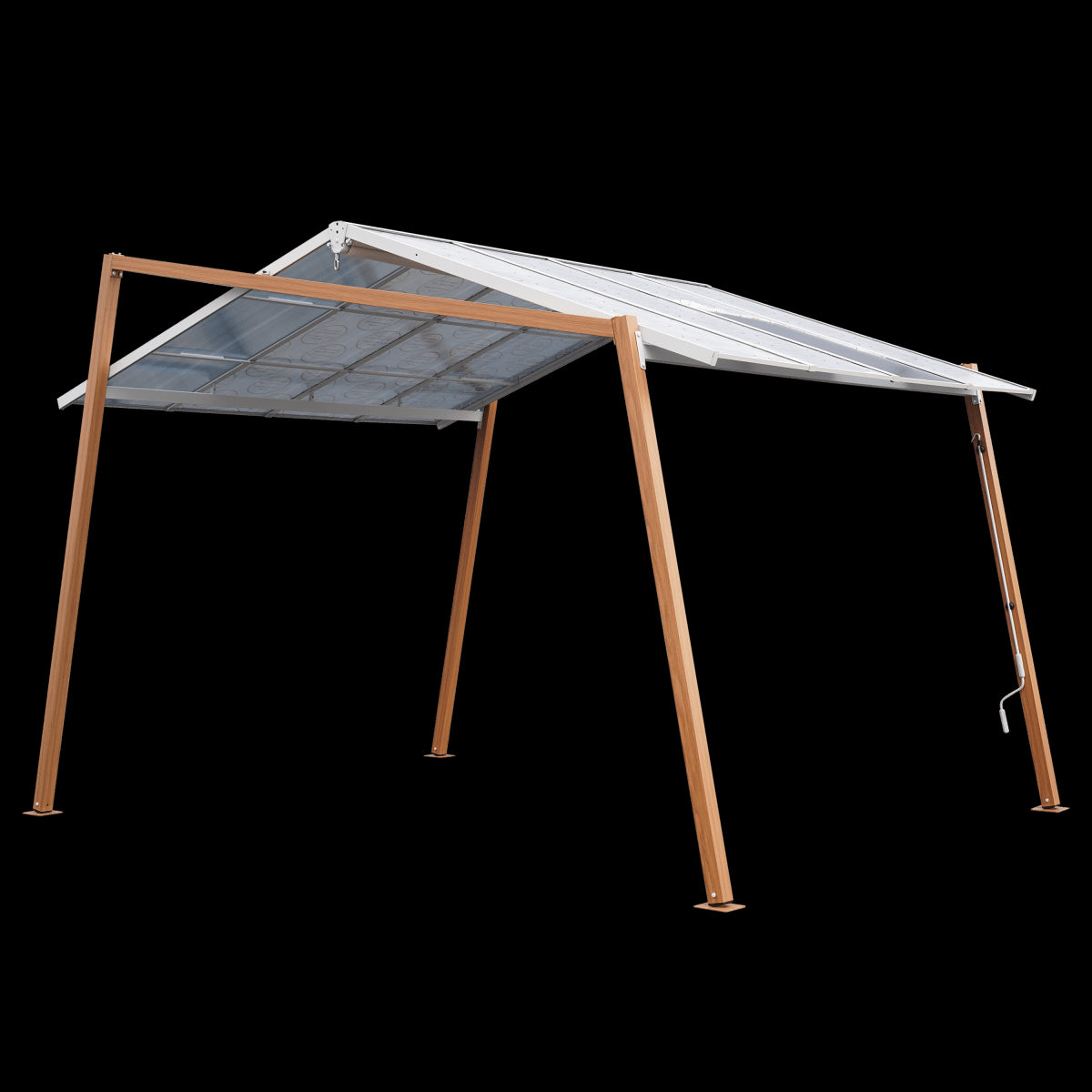 GAZEBO CHALET NATERIAL OXIA 4X3X4 ALUMINUM AND STEEL POLYESTER 160GR