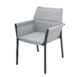 NATERIAL ORION DELTA ALUMINIUM 57X61X83 ANTHRACITE ARMCHAIR