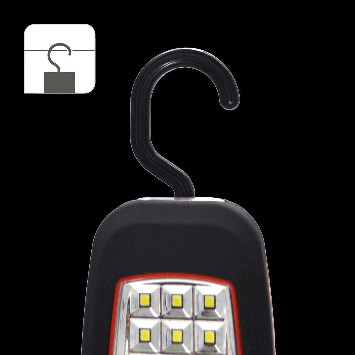 Bricocenter BATTERY-OPERATED LED TORCH WITH HOOK AND SIDE MAGNET LEXMAN