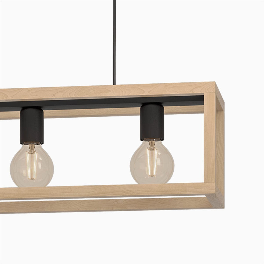 Bricocenter ELGORT CHANDELIER NATURAL WOOD L70 3XE27=40W