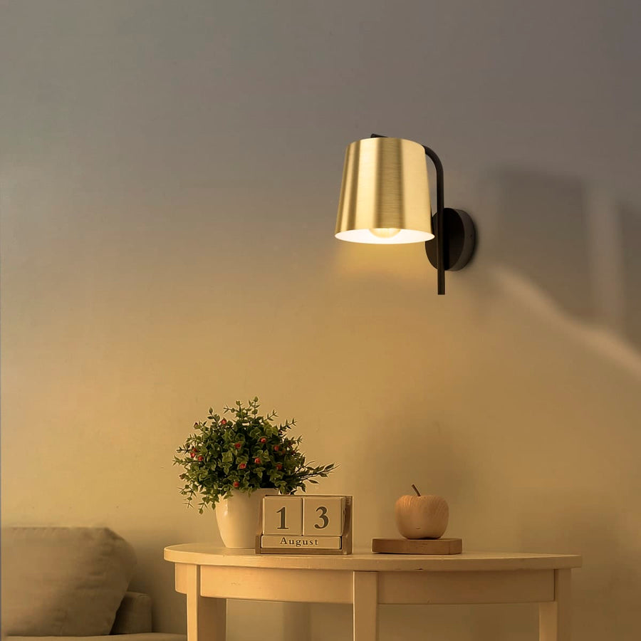 Bricocenter KRELA METAL WALL LAMP GOLD 23X2CM6 E27=40W