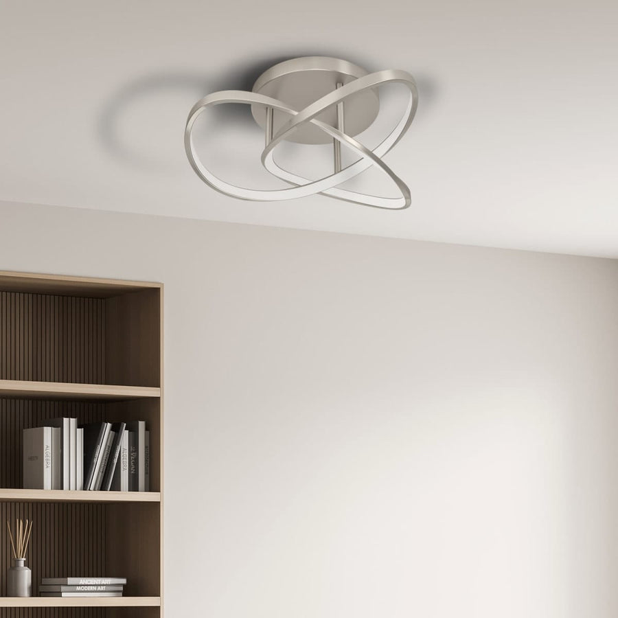 Bricocenter CEILING LAMP ESME METAL NICKEL D35