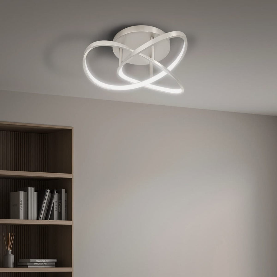 Bricocenter CEILING LAMP ESME METAL NICKEL D35