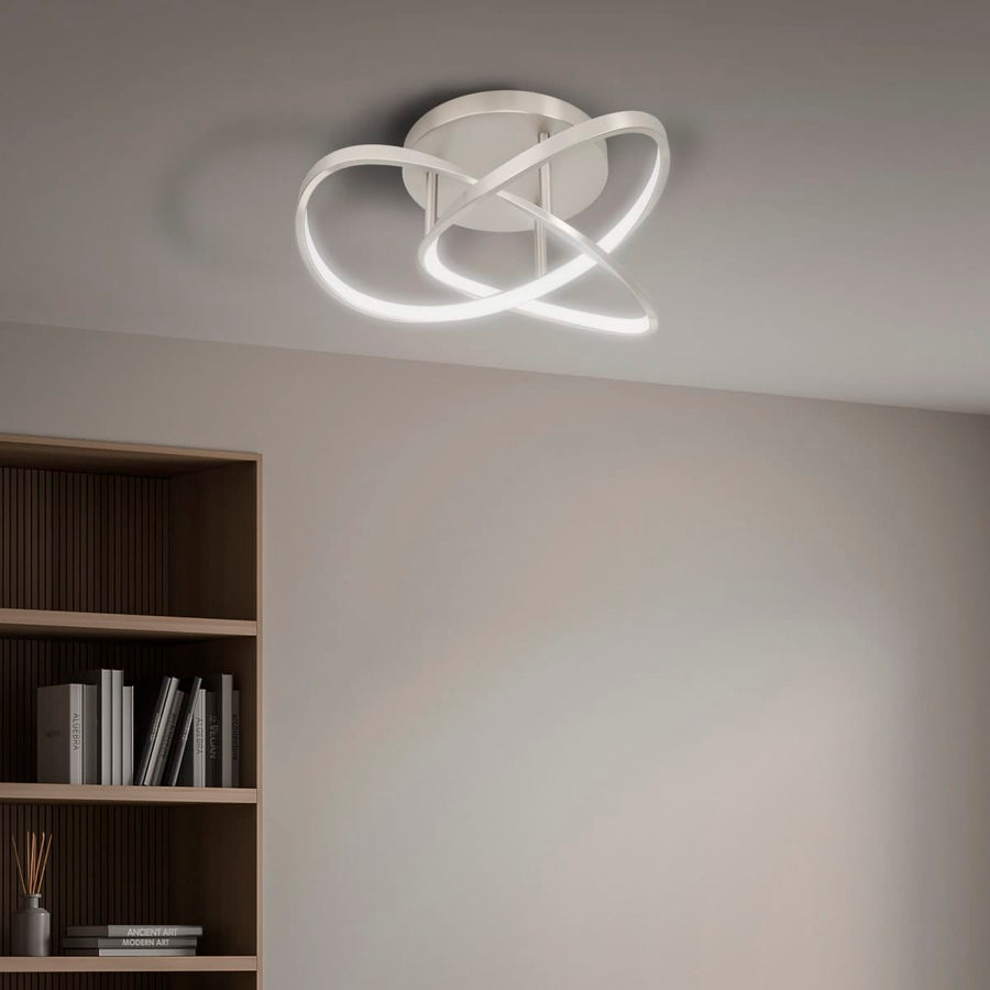 Bricocenter CEILING LAMP ESME METAL NICKEL D35