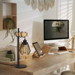 TABODI METAL AND NATURAL WOOD TABLE LAMP H50 CM