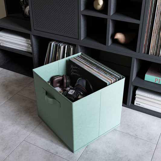 CESTA SPACEO KUB L31xP31xH31CM IN TESSUTO COLORE LAGUNA
