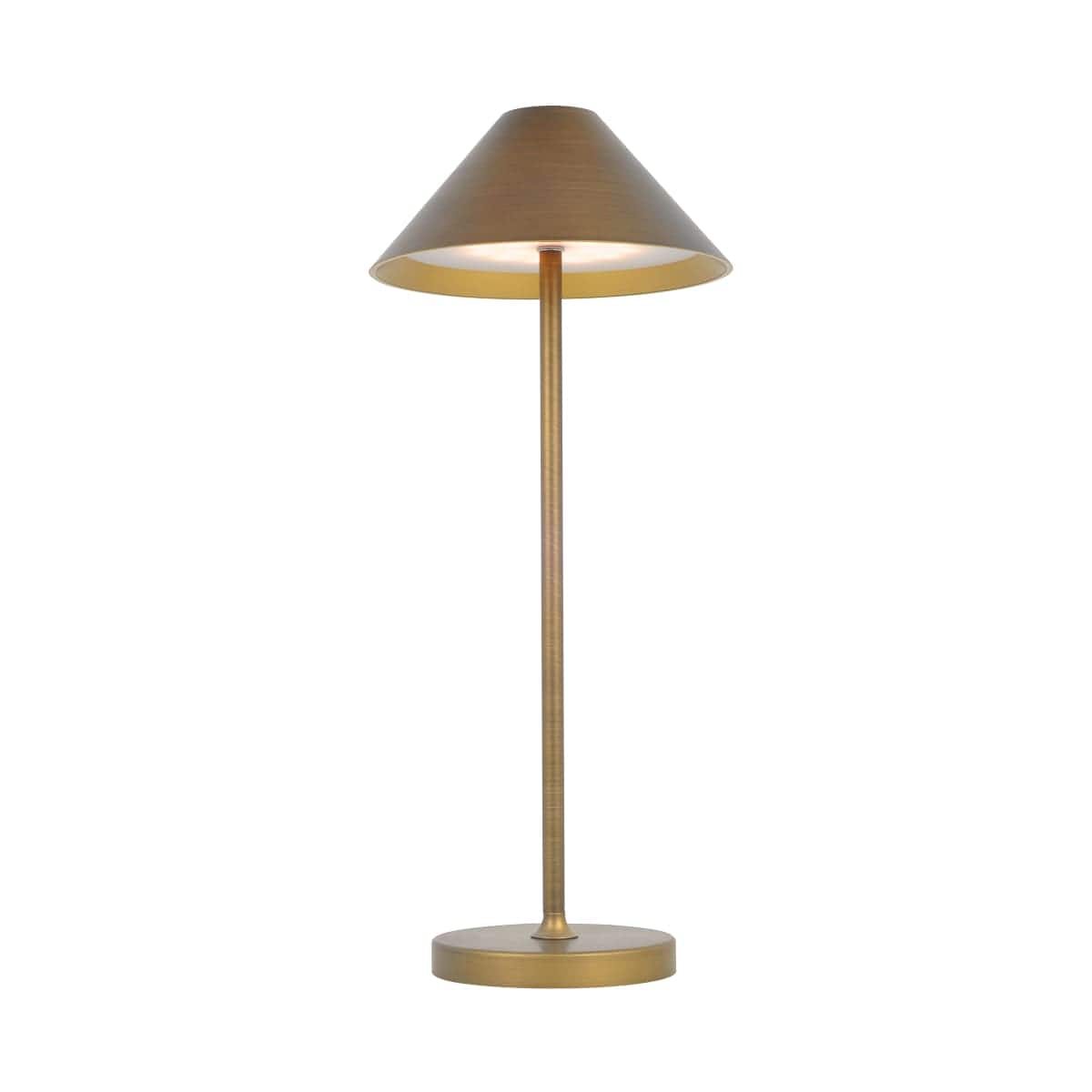 Bricocenter TABLE LAMP LIBERTY ALUMINIUM BRONZE LED 3W WARM LIGHT BATTERY OPERATED WITH TOUCH IP54