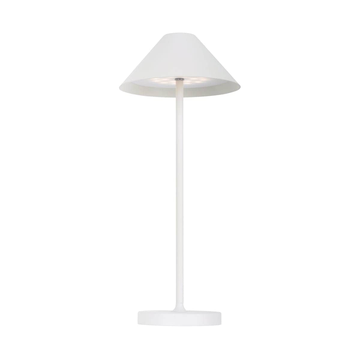 Bricocenter TABLE LAMP LIBERTY ALUMINIUM WHITE LED 3W WARM LIGHT BATTERY OPERATED WITH TOUCH IP54