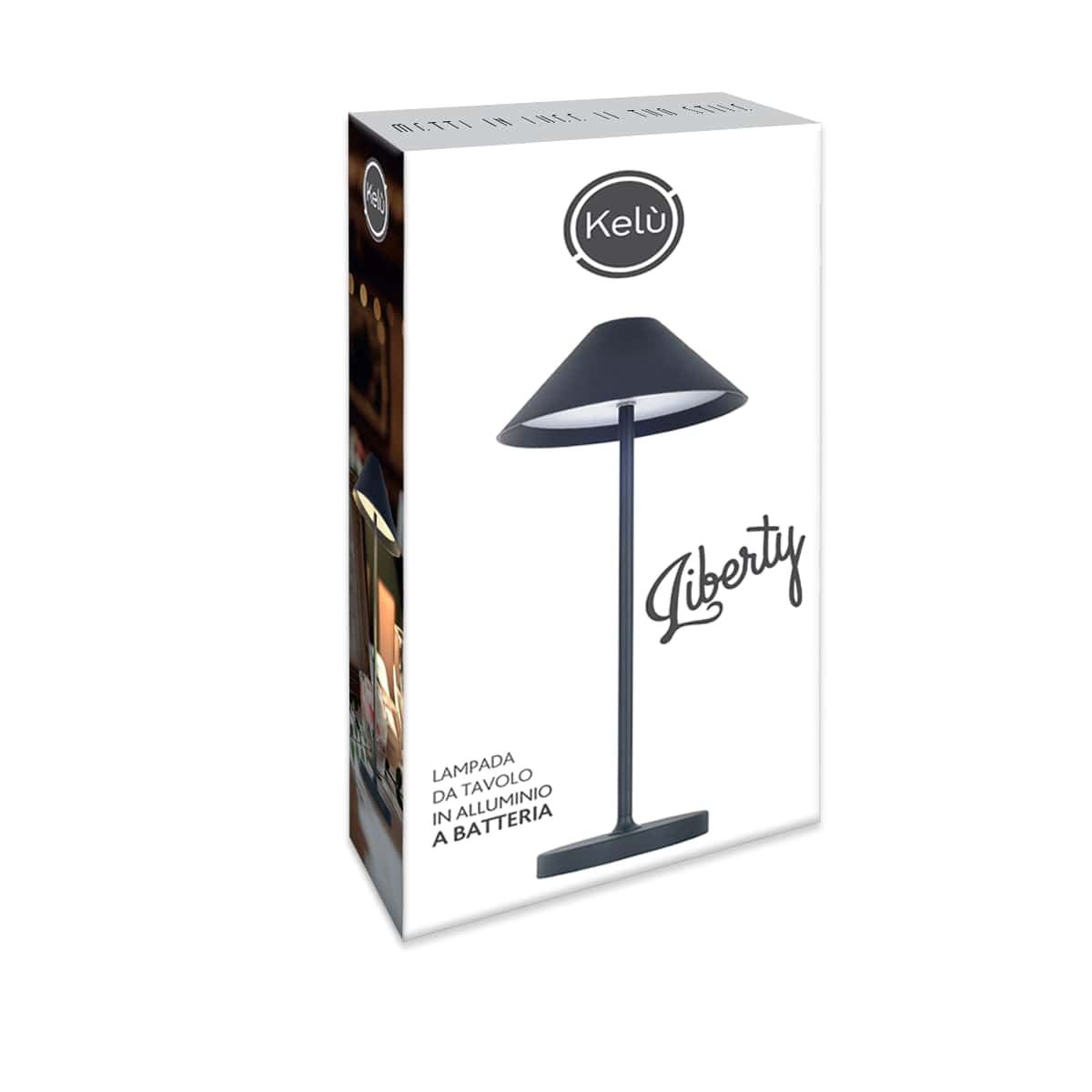 Bricocenter TABLE LAMP LIBERTY ALUMINIUM BLACK LED 3W WARM LIGHT BATTERY OPERATED WITH TOUCH IP54