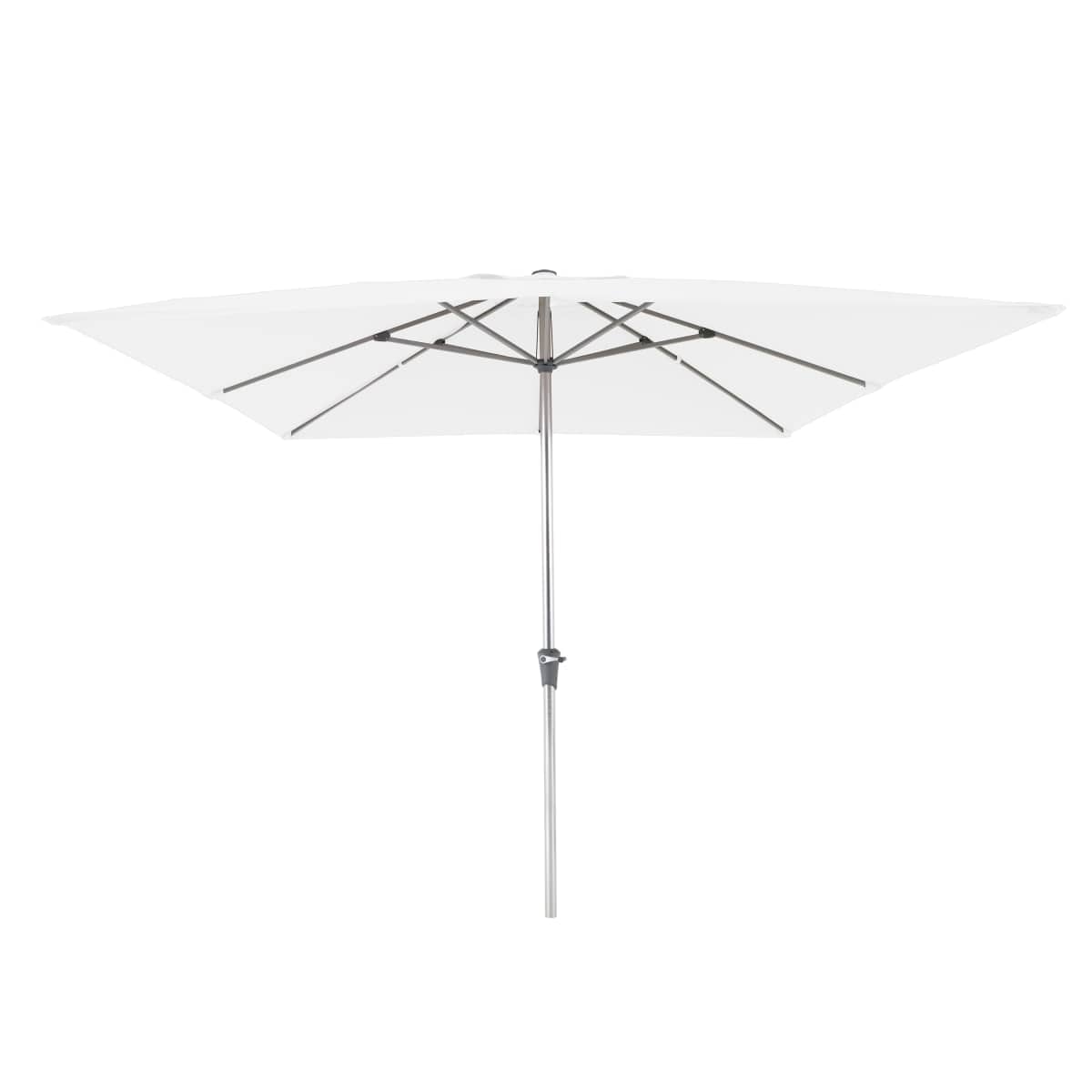 Bricocenter NATERIAL AURA II CENTRAL ALUMINIUM 290X290 250G WHITE UMBRELLA