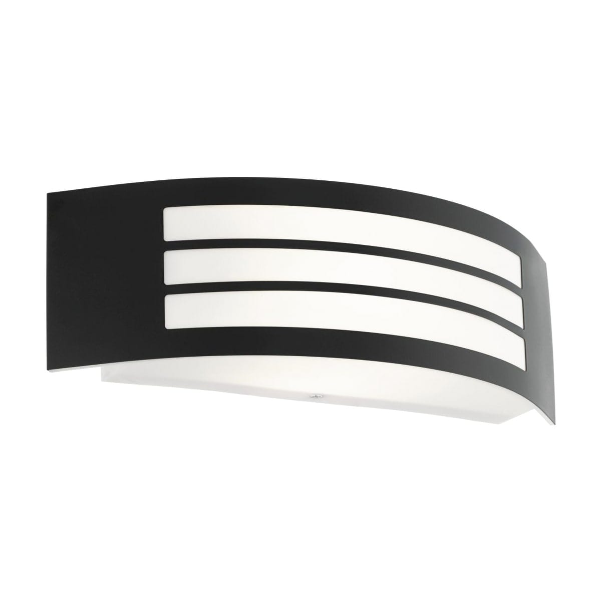 Bricocenter LEIROS ALUMINIUM WALL LIGHT BLACK 31X10 CM E27=40W IP44