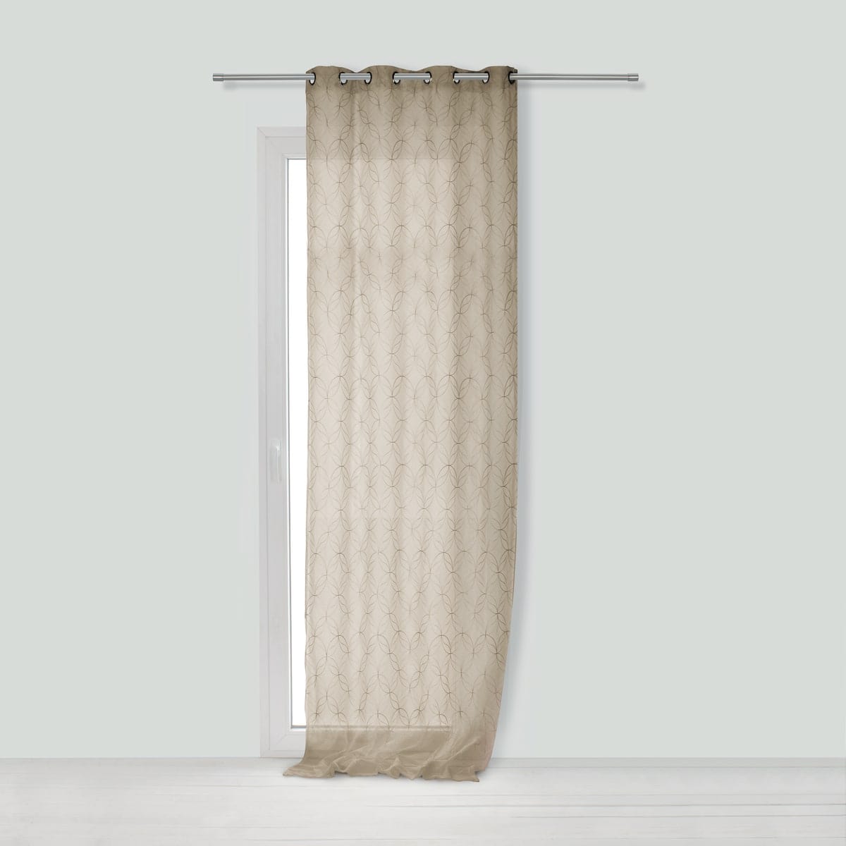 ABELA DOVE GREY FILTER CURTAIN 140X280 CM WITH EYELETS