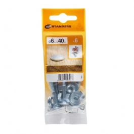 6 X 40 MM DOMED HEAD BOLT. ER NUT.