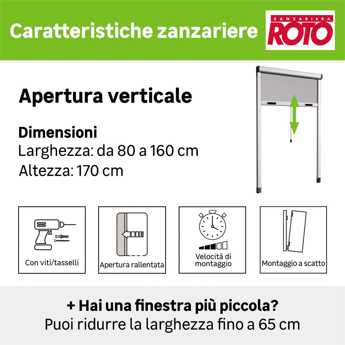 Bricocenter ROTUS ROTO 80x170 WITH BRONZE BRAKE