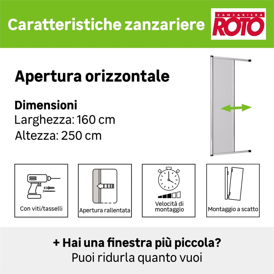 Bricocenter TANZ. ROTO LAT 160x250 C FRENCH WHITE