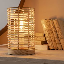 POPPY RATTAN TABLE LAMP H20 CM E14