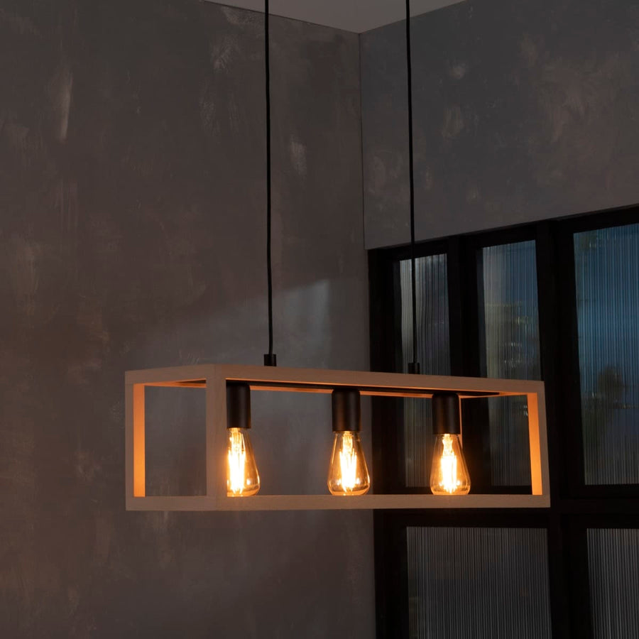 Bricocenter ELGORT CHANDELIER NATURAL WOOD L70 3XE27=40W