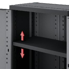 LOW RESIN CUPBOARD CM91,5X68X39CM SPACEO GREY