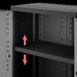 LOW RESIN CUPBOARD CM91,5X68X39CM SPACEO GREY