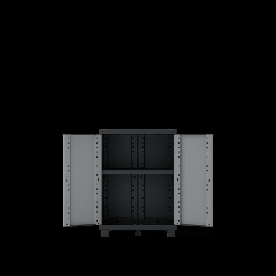 Bricocenter LOW RESIN CUPBOARD CM91,5X68X39CM SPACEO GREY