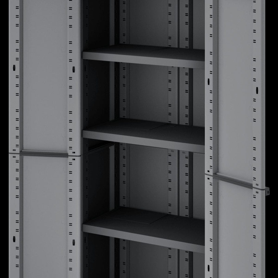 Bricocenter HIGH TRANSFORMABLE RESIN WARDROBE 170X68X39CM SPACEO GREY