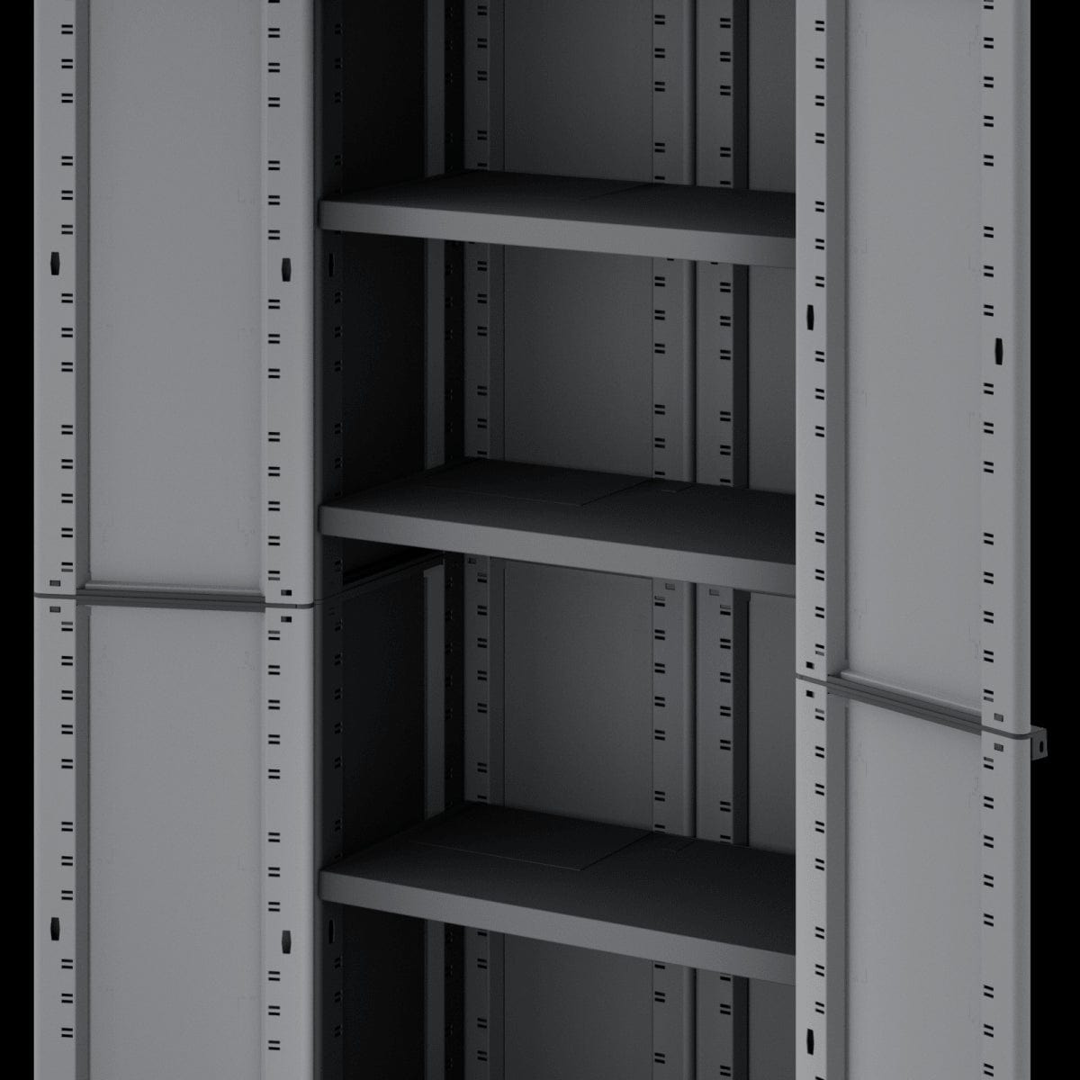 Bricocenter HIGH TRANSFORMABLE RESIN WARDROBE 170X68X39CM SPACEO GREY