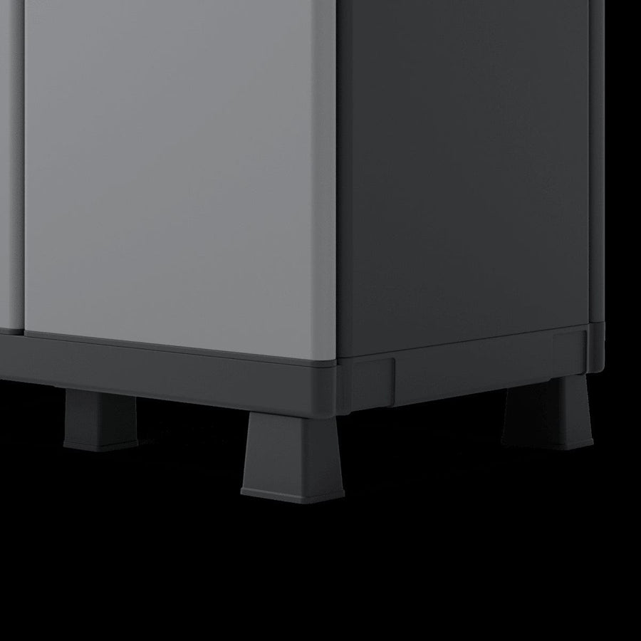 Bricocenter HIGH TRANSFORMABLE RESIN WARDROBE 170X68X39CM SPACEO GREY