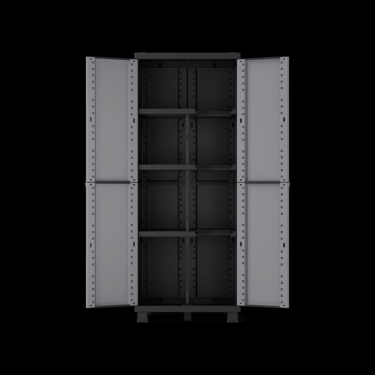 HIGH TRANSFORMABLE RESIN WARDROBE 170X68X39CM SPACEO GREY