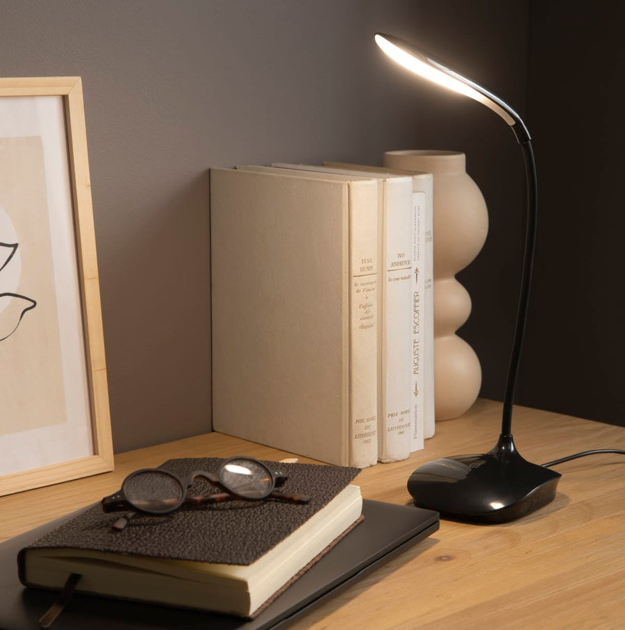 Bricocenter MURREY STUDIO LAMP PLASTIC BLACK H32 CM LED 3W TOUCH