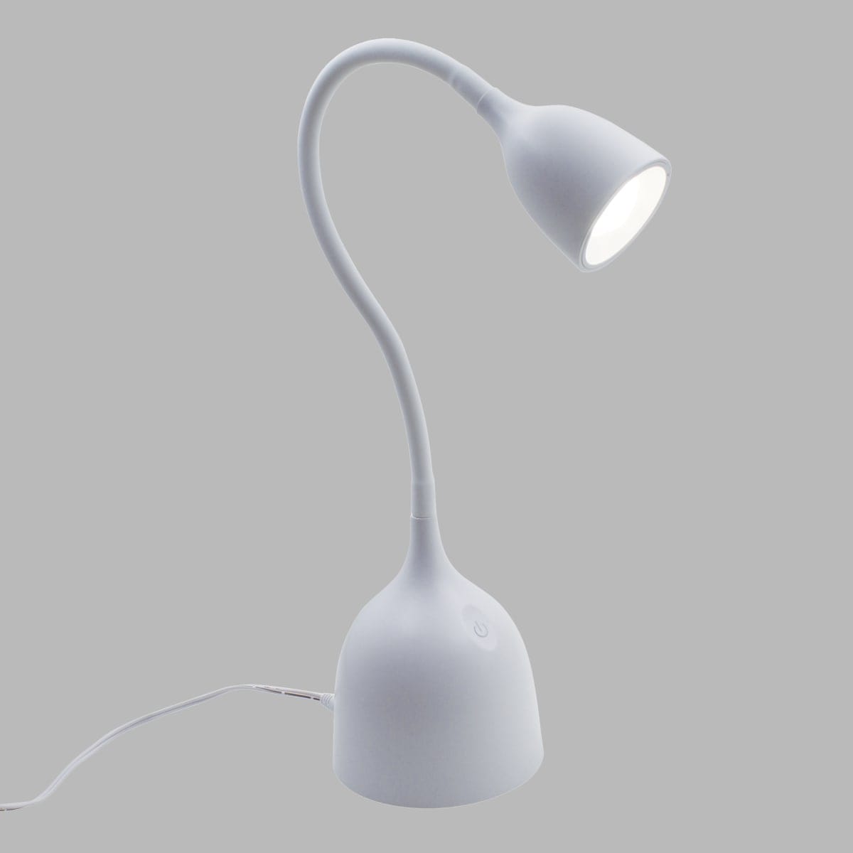 Bricocenter LAMPADA STUDIO SWALLOW METALLO BIANCO H37 CM LED 400LM CON USB