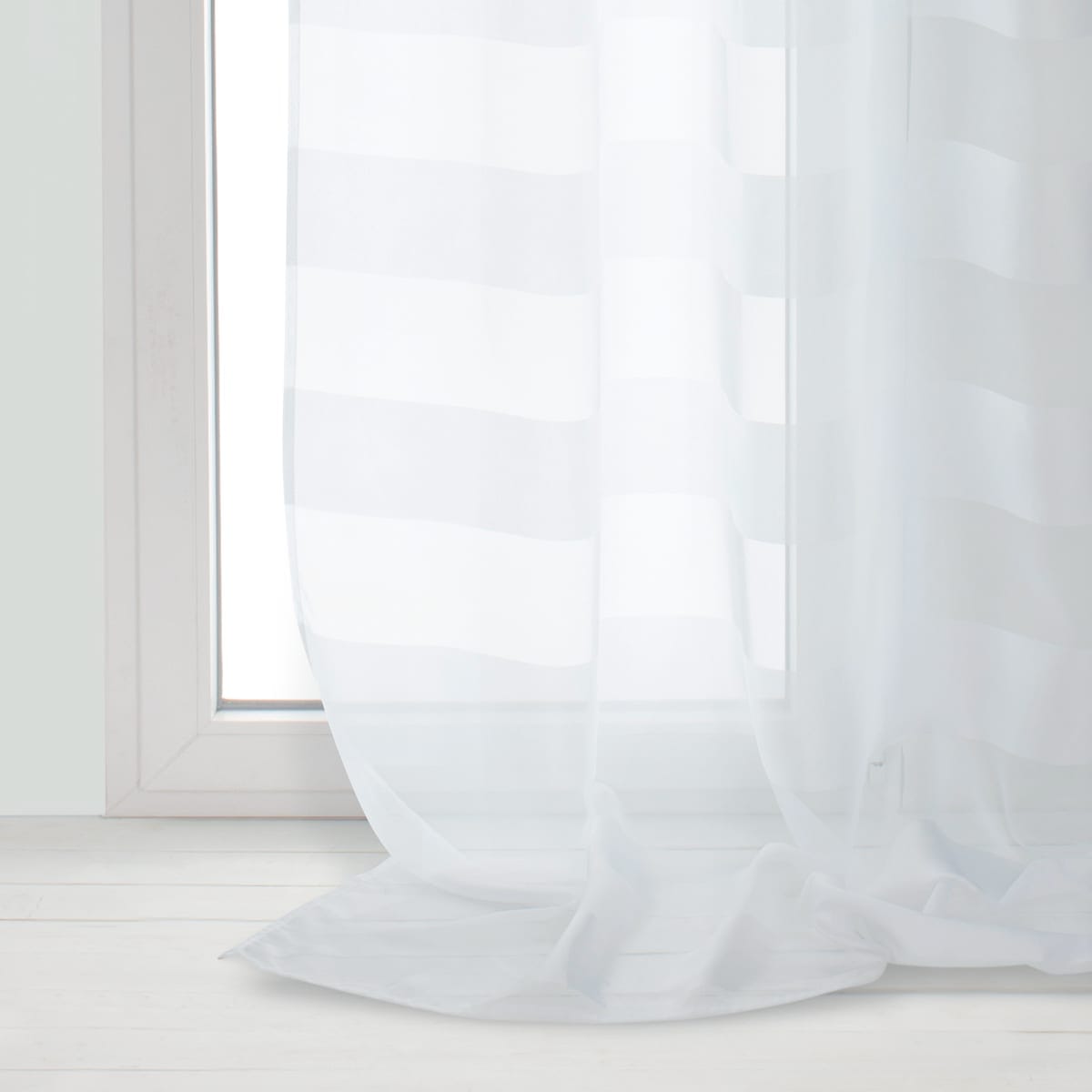 Bricocenter MARYLINE WHITE FILTER CURTAIN 140X280CM WEBBING AND CONCEALED HANGING LOOP