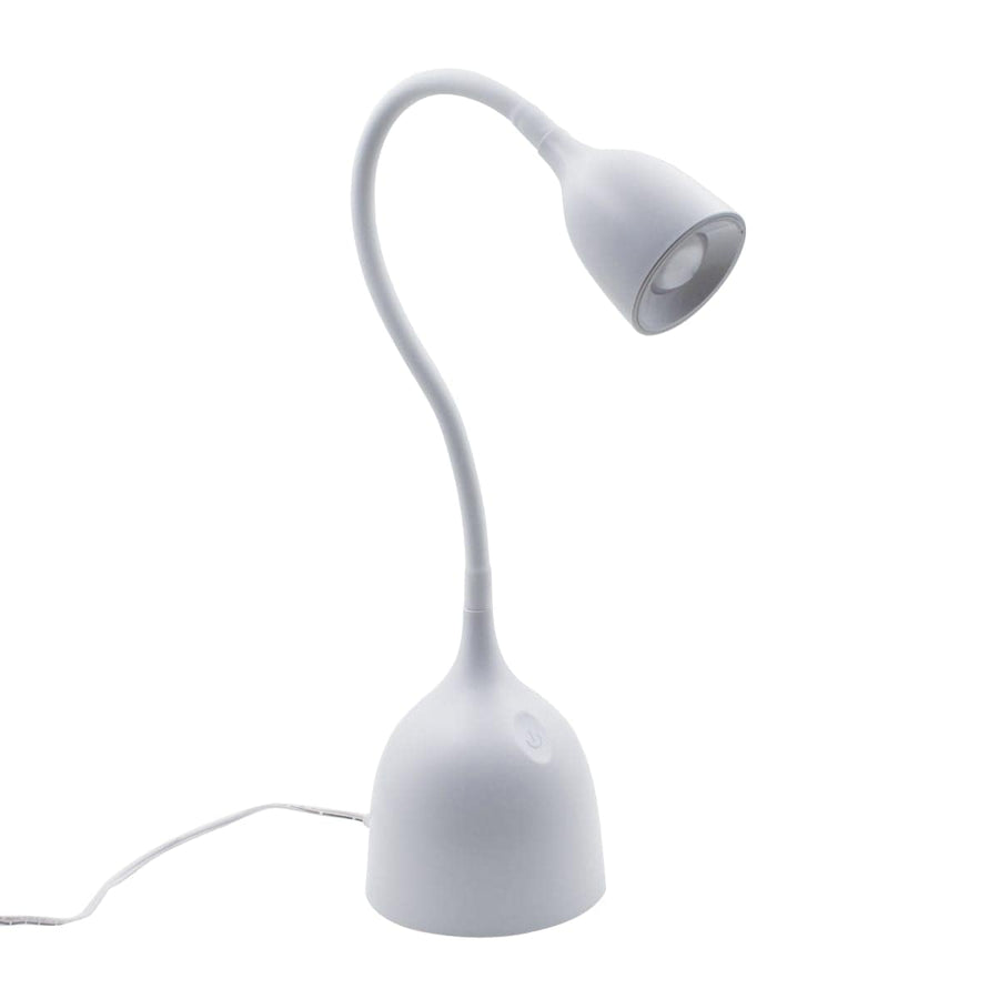 Bricocenter LAMPADA STUDIO SWALLOW METALLO BIANCO H37 CM LED 400LM CON USB
