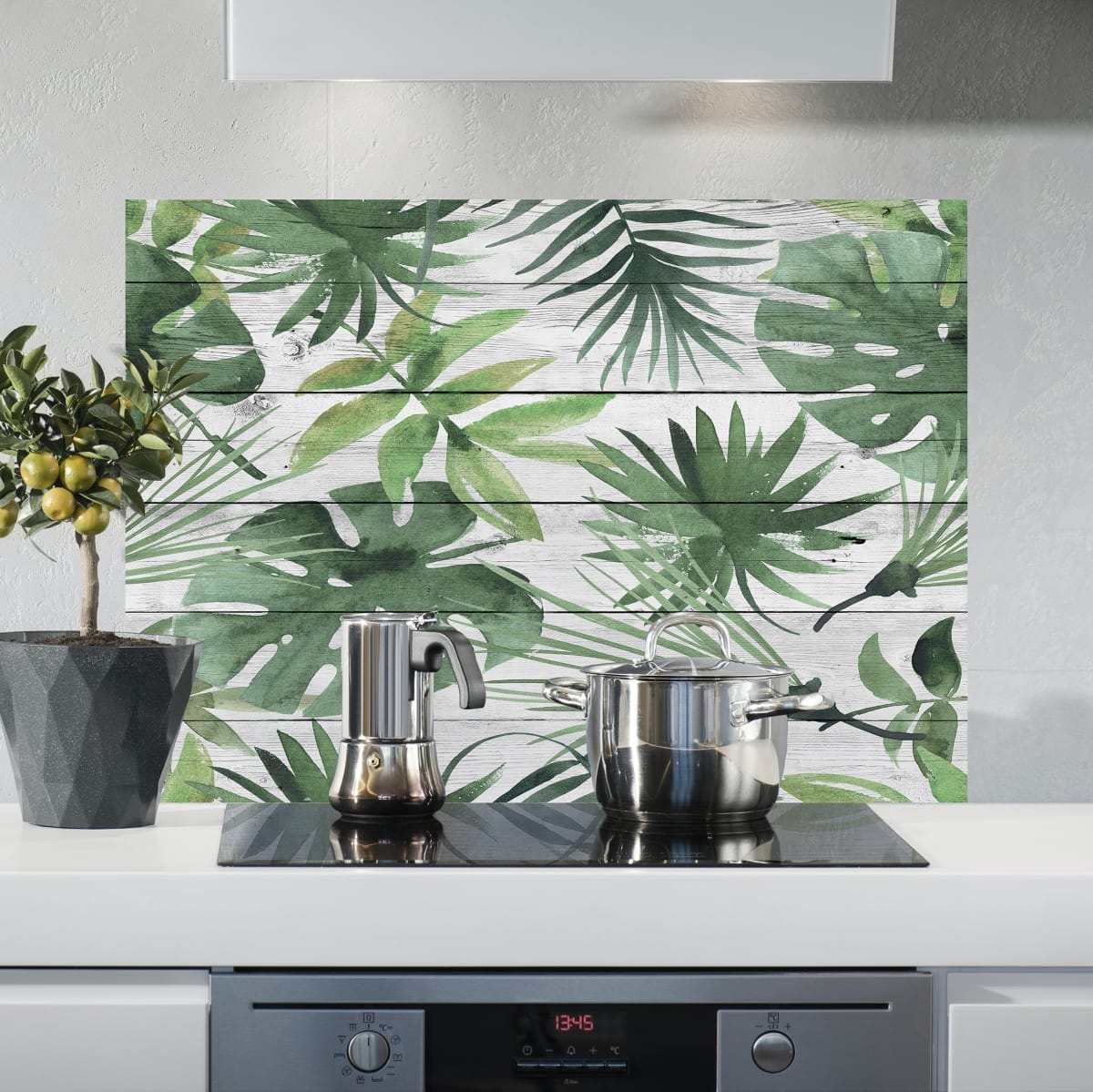 Bricocenter STICKER KITCHEN PANEL TROPICAL WOOD 45X65CM